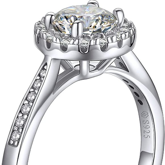 Moissanite Halo Lab Diamond Ring 1ct. CENTER STONE 2 CTW GRA CERTIFIED - Picture 4 of 7